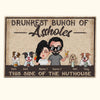 Dog Custom Doormat Drunkest Bunch Of Assholes This Side Of The Nuthouse Personalized Gift