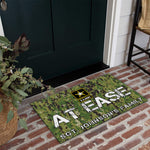 Veteran Custom Doormat REST Personalized Gift for Retired Veteran