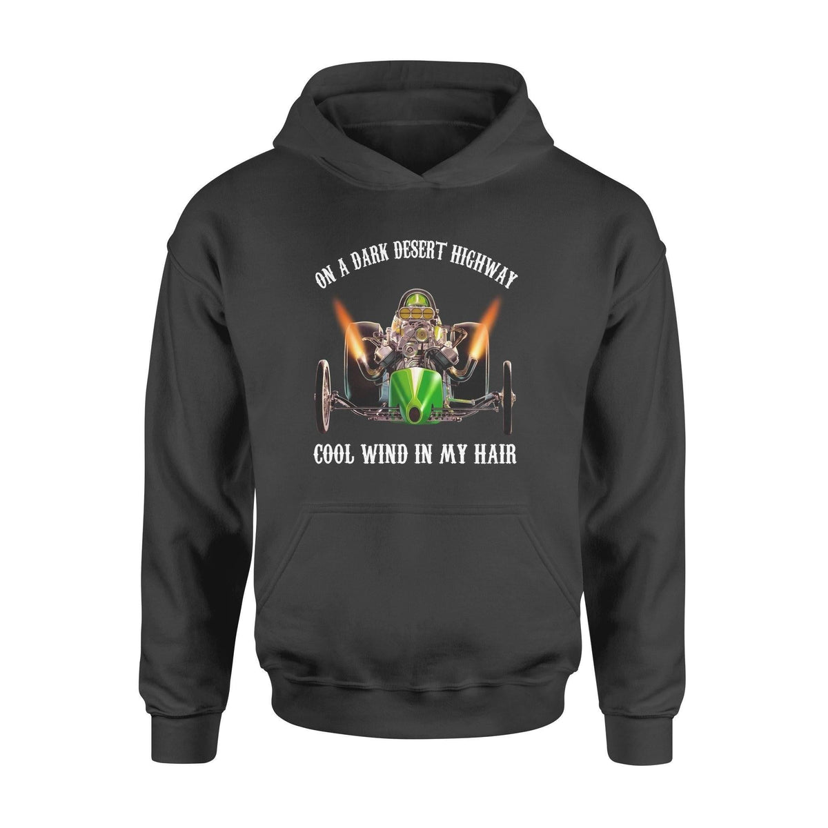 Drag Racing On A Dark Desert High Way - Standard Hoodie - PERSONAL84