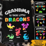 Dragons Granparent Custom T Shirt Grandma To These Little Dragons Personalized Gift - PERSONAL84