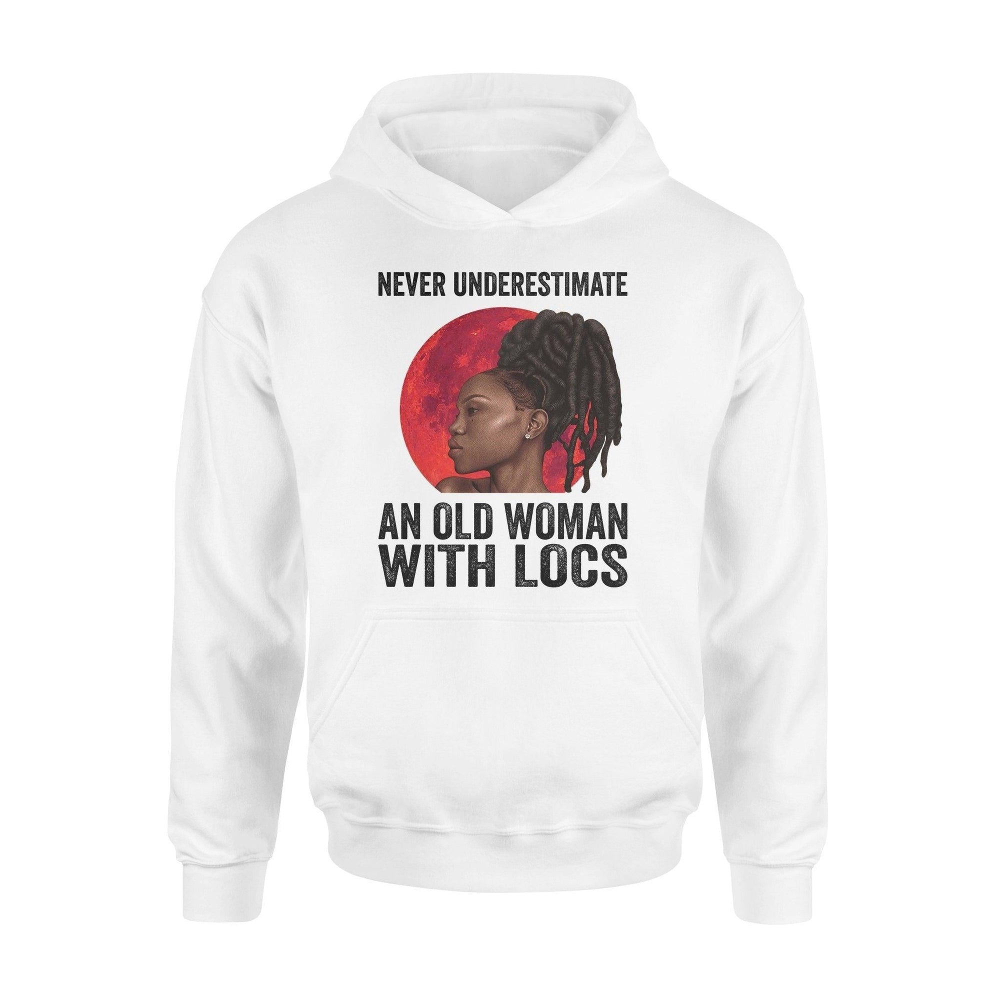 Dreadlock Never Underestimate Old Woman With Locs - Standard Hoodie - PERSONAL84