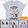 Easter Rabbit Custom T Shirt Hangin&#39; With My Peeps Personalized Gift - PERSONAL84