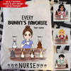 Easter Sunday Nurse Custom T Shirt Every Bunny&#39;s Favorite Nurse Personalized Gift - PERSONAL84