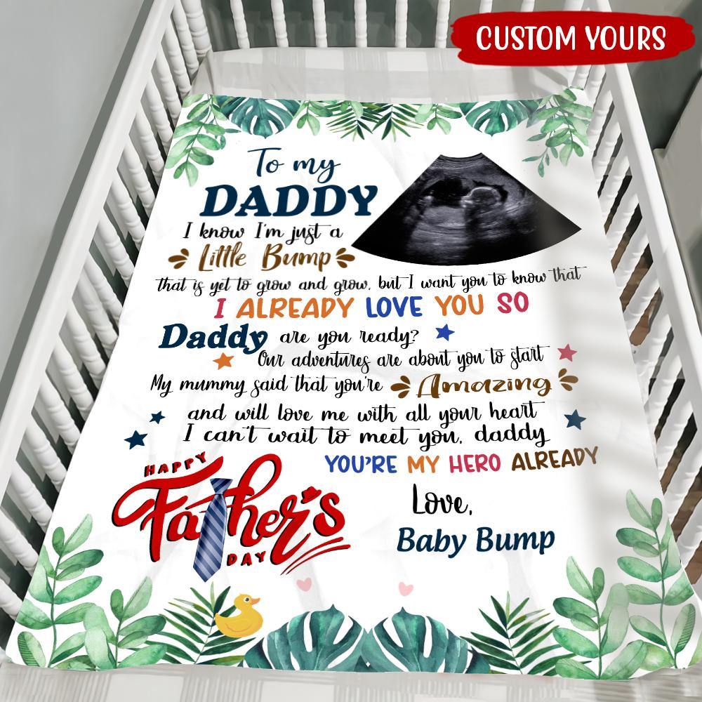 Expectant Dad Custom Blanket Mommy Said You Are Amazing Father's Day Personalized Gift - PERSONAL84