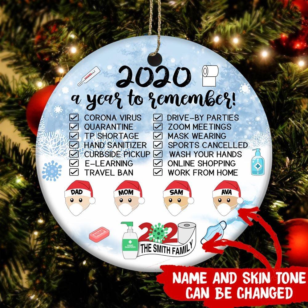 Personalized on sale ornaments 2020