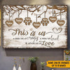 Family Custom Poster This Is Us A Little Bit Of Crazy Whole Lot Of Love Personalized Gift - PERSONAL84