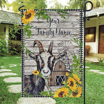 Farmer Goat Custom Garden Flag Farmhouse Goat Lovers Personalized Gift - PERSONAL84