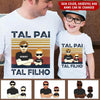 Father&#39;s Day Brazil Custom T Shirt Like Father Like Son Portugese Personalized Gift - PERSONAL84