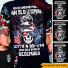 Female Veteran All Over Printed Custom Shirt Never Underestimate An Old Woman With A DD-214 Personalized Gift - PERSONAL84