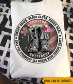 Female Veteran Custom Shirt Only The Strongest Women Wear Combat Boots Personalized Gift - PERSONAL84