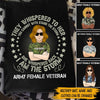 Female Veteran Custom Shirt They Whispered To Her You Can Not Withstand The Storm Personalized Gift - PERSONAL84