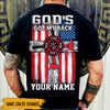 FireFighter Custom Shirt God&#39;s Got My Back Personalized Gift - PERSONAL84