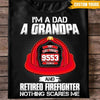 Firefighter Gift Custom T Shirt Dad Grandpa And Retired Firefighter Father&#39;s Day Personalized Gift For Father&#39;s Day - PERSONAL84
