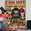 Firefighter Poster Customized I Am Not Most Women Personalized Gift - PERSONAL84