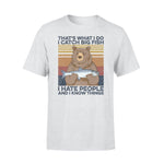 Fishing Bear Catch Big Fish Hate People - Standard T-shirt - PERSONAL84