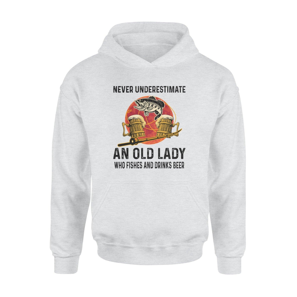 Fishing, Beer Lady Fishing Beer- Standard Hoodie - PERSONAL84