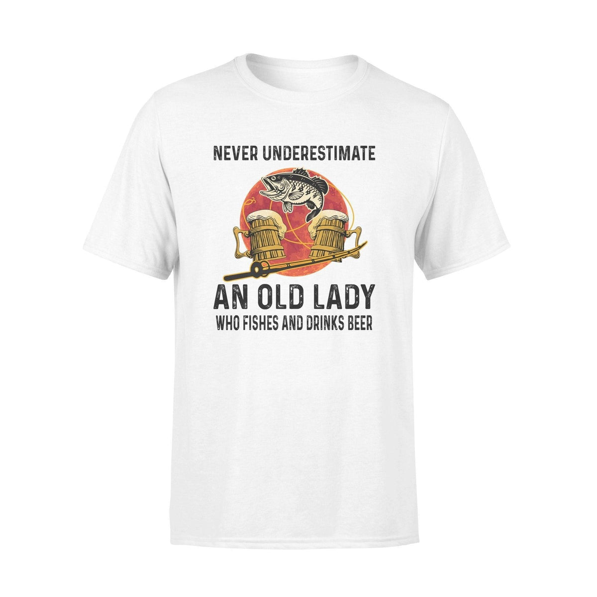 Fishing, Beer Lady Fishing Beer - Standard T-shirt - PERSONAL84