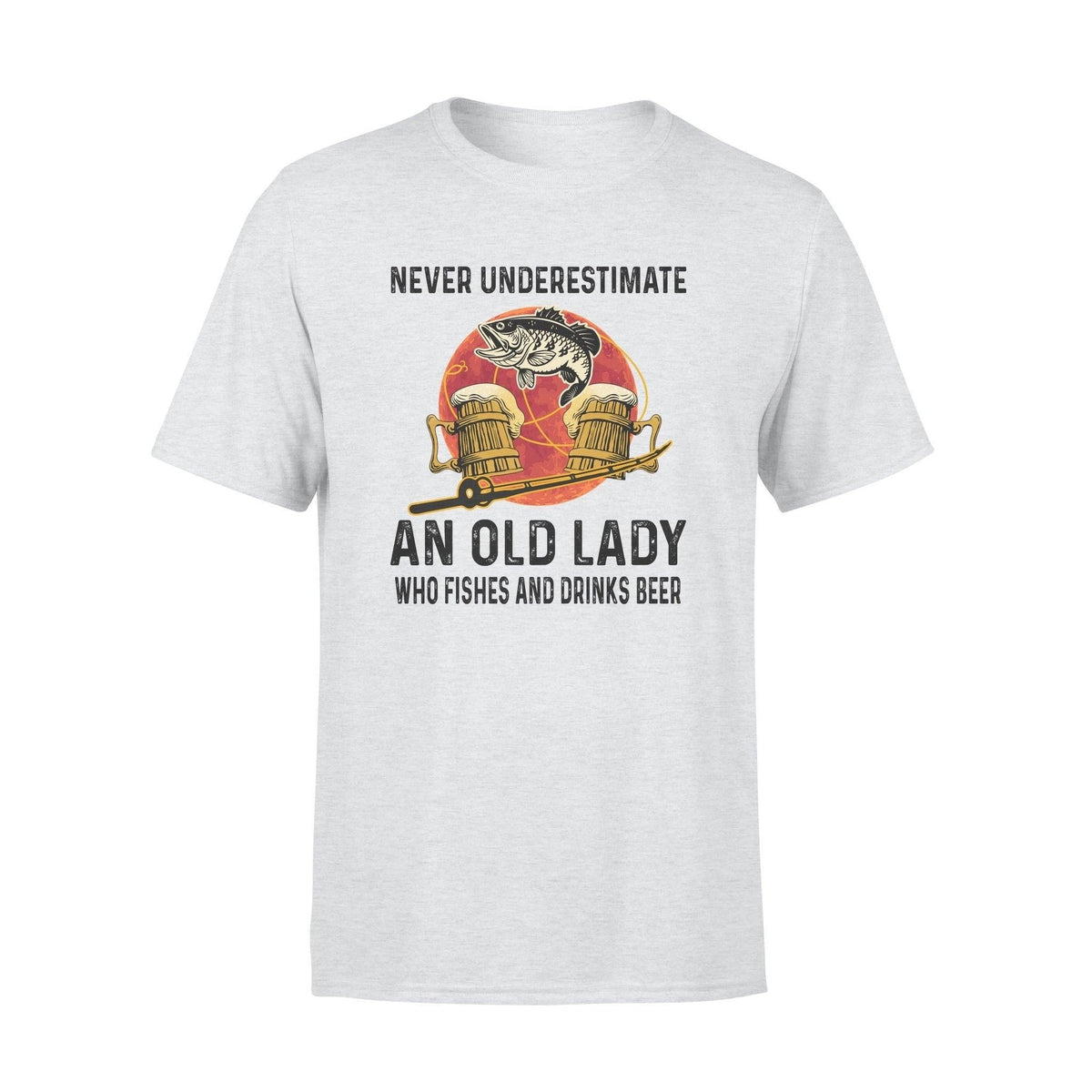 Fishing, Beer Lady Fishing Beer - Standard T-shirt - PERSONAL84