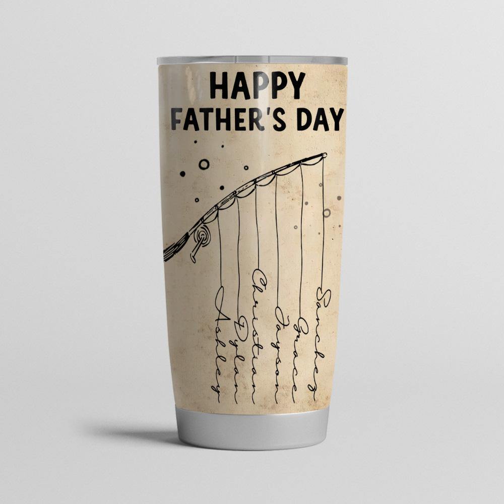 Fishing Custom Tumbler Holy Mackerel You're One Great Dad No Trout About It Happy Father's Day Personalized Gift - PERSONAL84