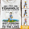 Fishing Funny Custom Shirt I&#39;m A Fishaholic Personalized Gift - PERSONAL84