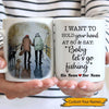 Fishing Mug Customized I Want To Hold Your Hand At 80 And Say Baby Let&#39;s Go Fishing Personalized Gift - PERSONAL84