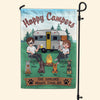 Camping Custom Garden Flag Happy Campers Personalized Gift