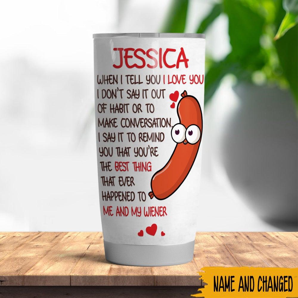 Friends Adult Humor Custom Wine Tumbler Back The Fuck Up Sprinkle Tits Personalized Best Friend Gift - PERSONAL84