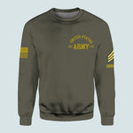 Army Veteran Custom All Over Printed Shirt Division And Rank Personalized Gift