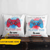 Gamer Valentine&#39;s Day Custom Couple Pillow I Will Always Be Your Player Two Personalized Gift - PERSONAL84