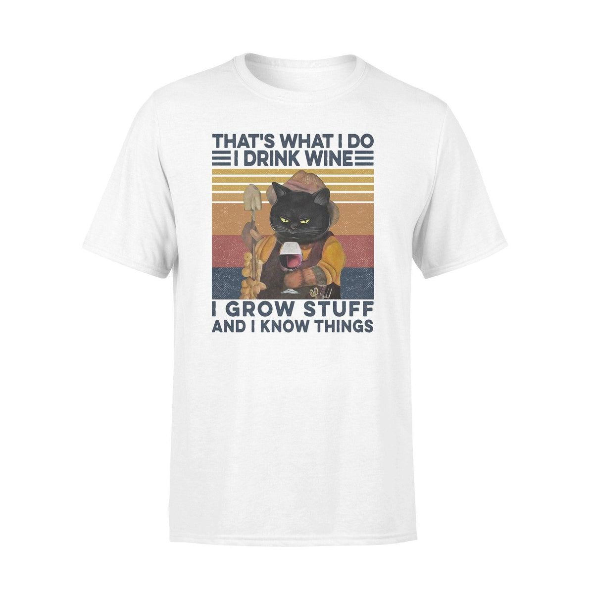 Gardening, Black Cat That's What I Do - Standard T-shirt - PERSONAL84