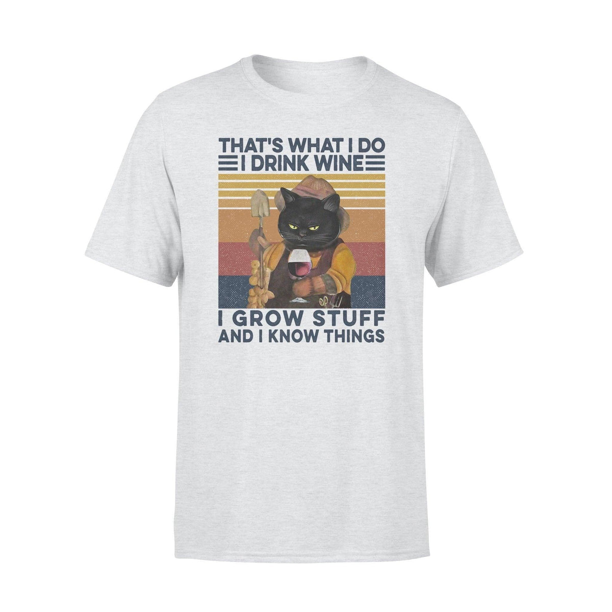 Gardening, Black Cat That's What I Do - Standard T-shirt - PERSONAL84