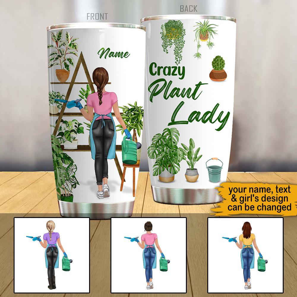 Gardening Mother's Day Custom Tumbler Plant Mom Plant Lady Personalized Gift - PERSONAL84