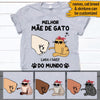 Gatos Custom Portuguese T Shirt Best Cat Mom Ever Personalized Gift - PERSONAL84