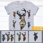 Gift For Dad Custom T Shirt Best Buckin' Dad Ever Hunting Father's Day Personalized Gift Idea - PERSONAL84