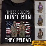 Girls With Gun Custom Shirt These Colors Don't Run They Reload Personalized Gift - PERSONAL84