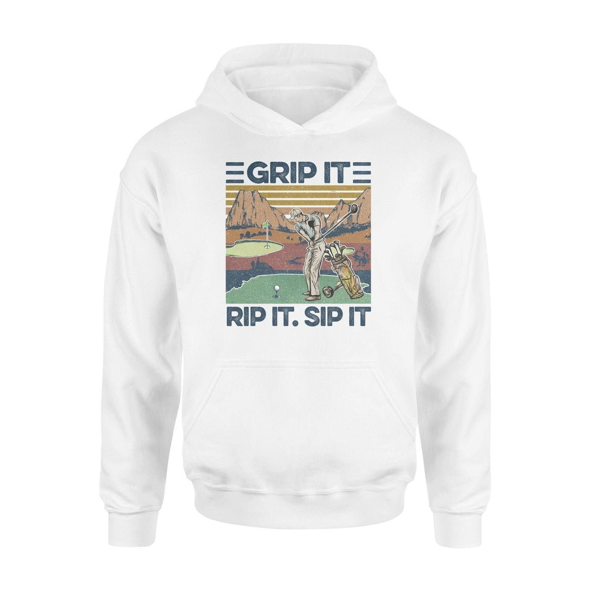 Golf Grip It Rip It Sip It Golf - Standard Hoodie - PERSONAL84