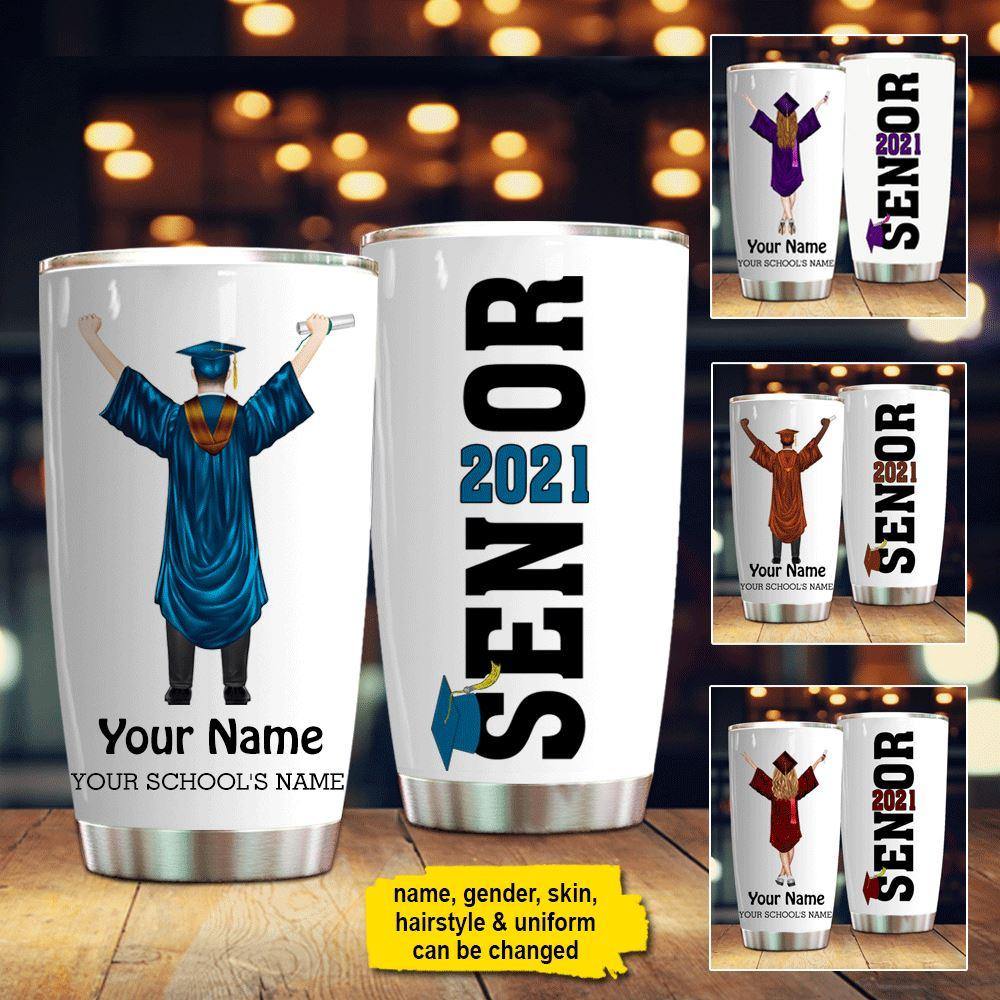 Graduation Custom Tumbler Senior 2021 Personalized Gift - PERSONAL84