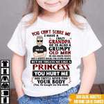 Granddaughter Custom T Shirt You Can't Scare Me I Have A Crazy Grandpa Personalized Gift - PERSONAL84