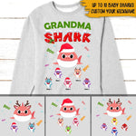 Grandma Christmas Custom Sweater Grandma Shark Doo Doo Christmas Personalized Gift For Grandma - PERSONAL84