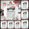 Grandma Custom Blanket Nana We Hugged This Blanket Mother&#39;s Day Personalized Gift - PERSONAL84