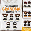 Grandma Custom T Shirt This Smartass Grandma Belongs To Personalized Gift - PERSONAL84