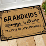 Grandma Doormat Grandkids Always Welcome Parents By Appointment - PERSONAL84