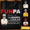 Grandpa Custom T Shirt Funpa Like Grandpa Only Cooler Father&#39;s Day Personalized Gift - PERSONAL84