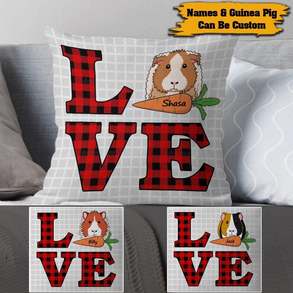 Guinea Pig Custom Pillow Love Guinea Pig Personalized Gift - PERSONAL84