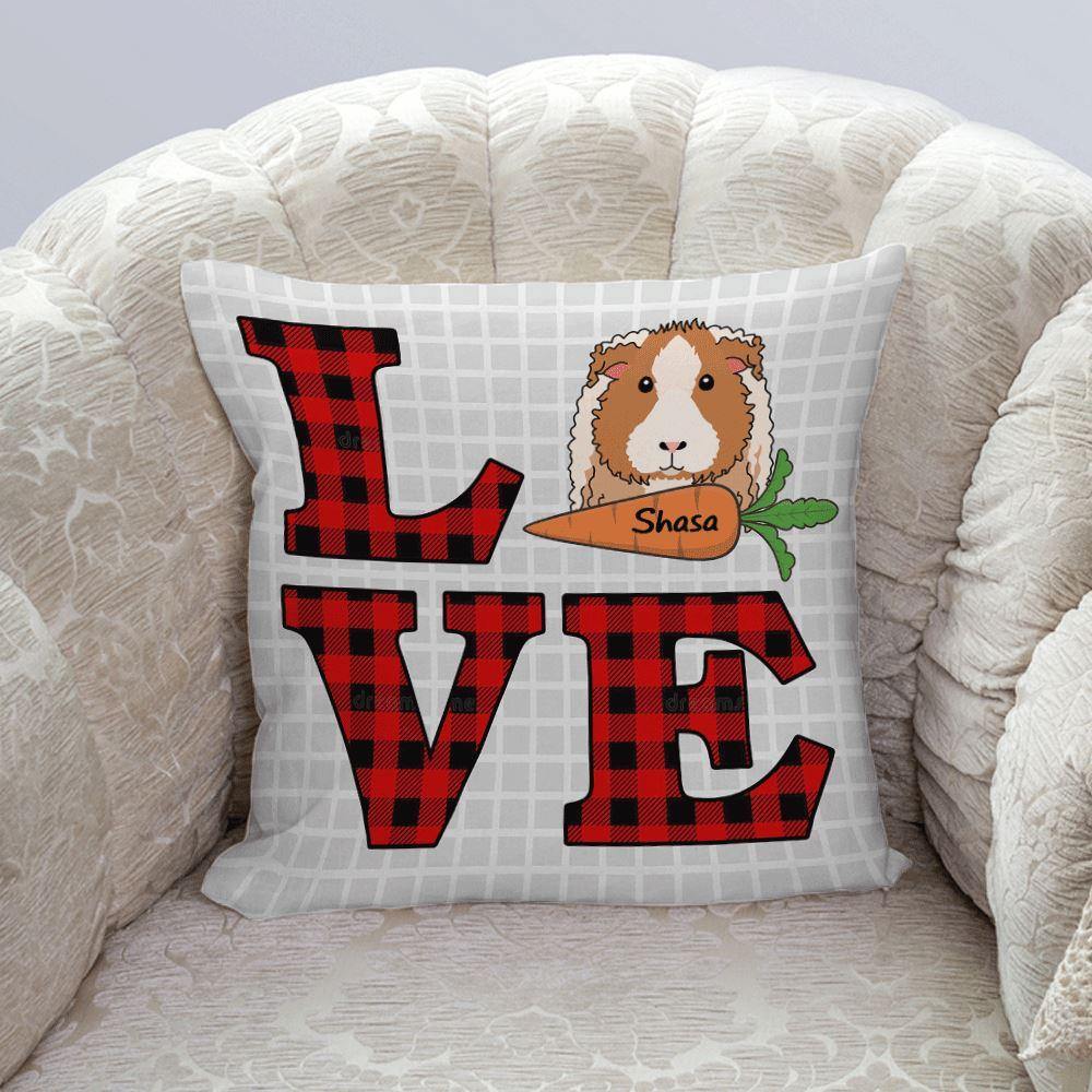 Guinea Pig Custom Pillow Love Guinea Pig Personalized Gift - PERSONAL84