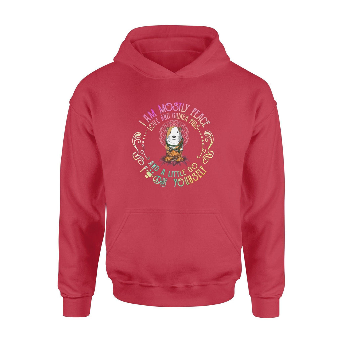 Guinea Pig, Yoga I'm Mostly Peace Love And Guinea Pigs - Standard Hoodie - PERSONAL84