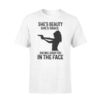 Gun She's Beauty She's Grace She Will Shoot You - Standard T-shirt - PERSONAL84