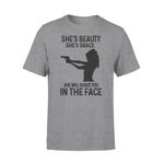 Gun She's Beauty She's Grace She Will Shoot You - Standard T-shirt - PERSONAL84