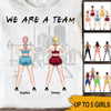 Gym Bestie Custom T Shirt We&#39;re A Team Personalized Gift - PERSONAL84