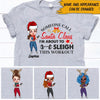 Gym Christmas Custom Shirt Someone Call Santa Claus I Am About To Sleigh This Workout Personalized Gift For Gymer - PERSONAL84